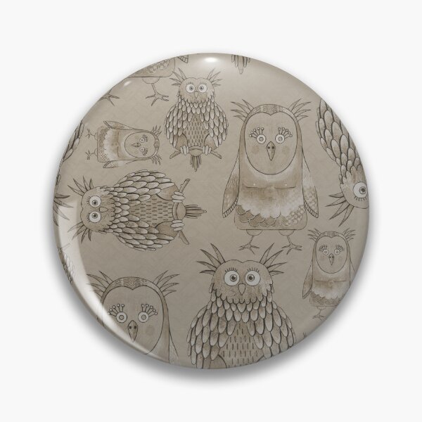 Item preview, Owl Be Right Birds [Tan] designed and sold by Carina Parry Studios.