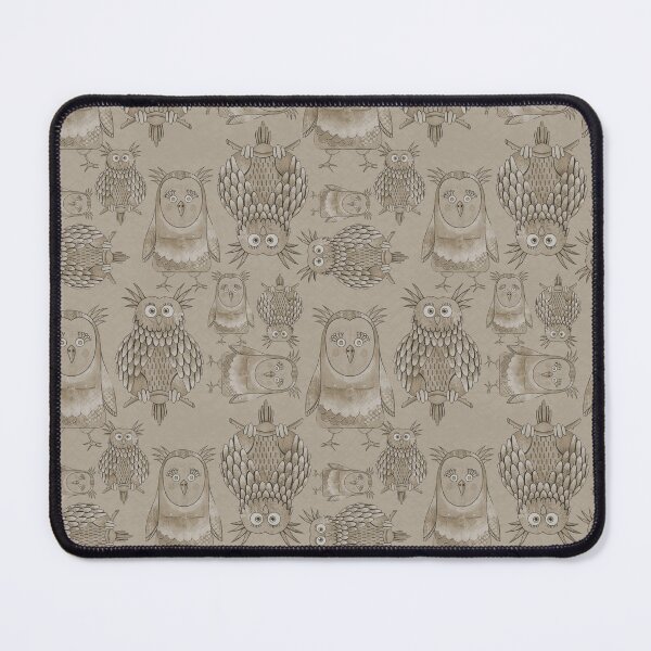 Item preview, Owl Be Right Birds [Tan] designed and sold by Carina Parry Studios.
