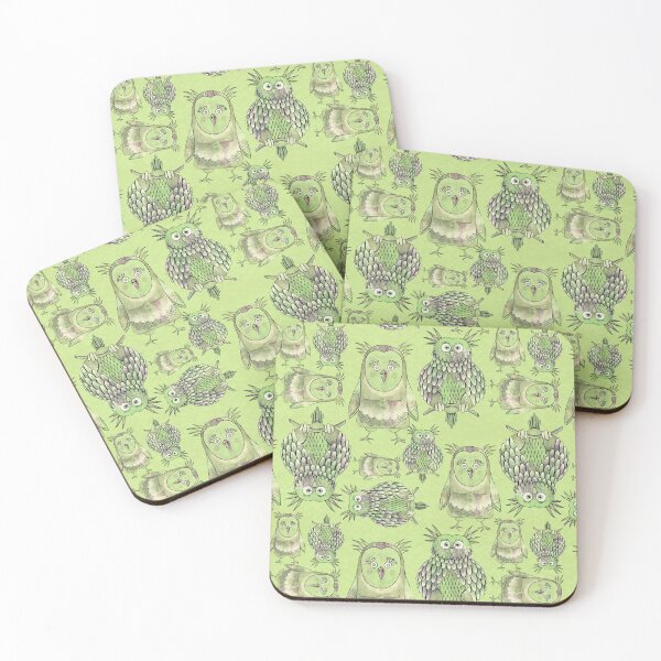 Item preview, Owl Be Right Birds [Light Sage] designed and sold by Carina Parry Studios.