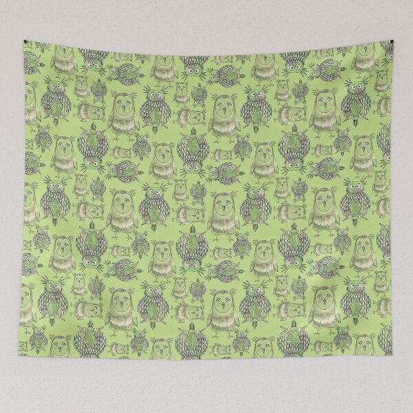 Item preview, Owl Be Right Birds [Light Sage] designed and sold by Carina Parry Studios.
