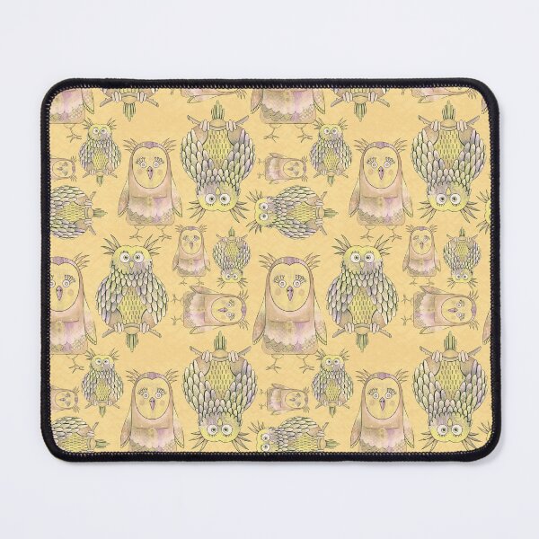 Item preview, Owl Be Right Birds [Maize Yellow] designed and sold by Carina Parry Studios.