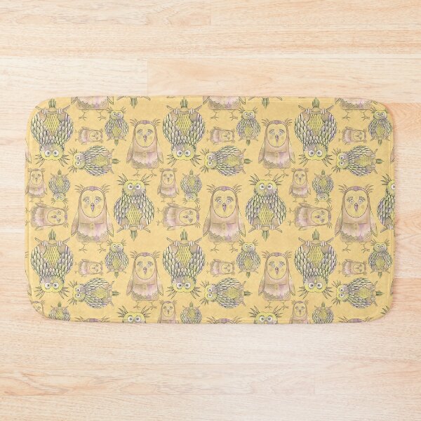Item preview, Owl Be Right Birds [Maize Yellow] designed and sold by Carina Parry Studios.