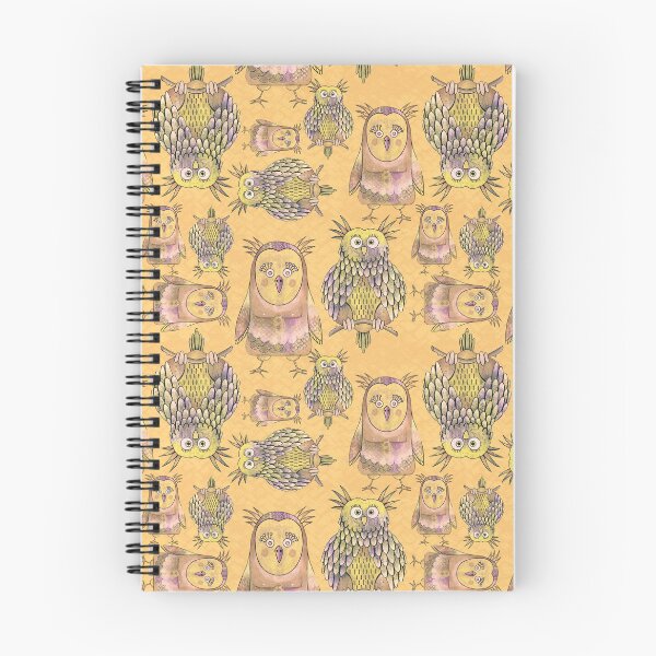 Item preview, Owl Be Right Birds [Yellowish Orange] designed and sold by Carina Parry Studios.