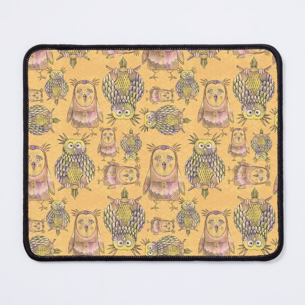 Item preview, Owl Be Right Birds [Yellowish Orange] designed and sold by Carina Parry Studios.