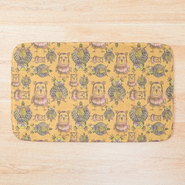Item preview, Owl Be Right Birds [Yellowish Orange] designed and sold by Carina Parry Studios.