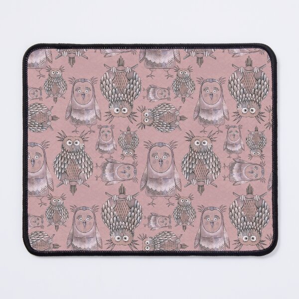 Item preview, Owl Be Right Birds [Dark Salmon] designed and sold by Carina Parry Studios.