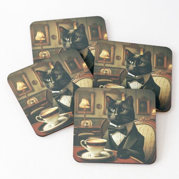 Item preview, Gentleman cat's coffee time-Realistic designed and sold by II0FU5.