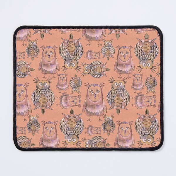 Item preview, Owl Be Right Birds [Dark Salmon] designed and sold by Carina Parry Studios.