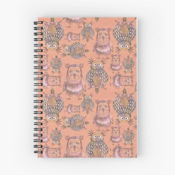 Item preview, Owl Be Right Birds [Dark Salmon] designed and sold by Carina Parry Studios.