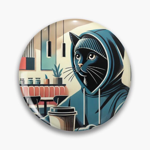 Item preview, Boy cat's coffee time-Illustration designed and sold by II0FU5.