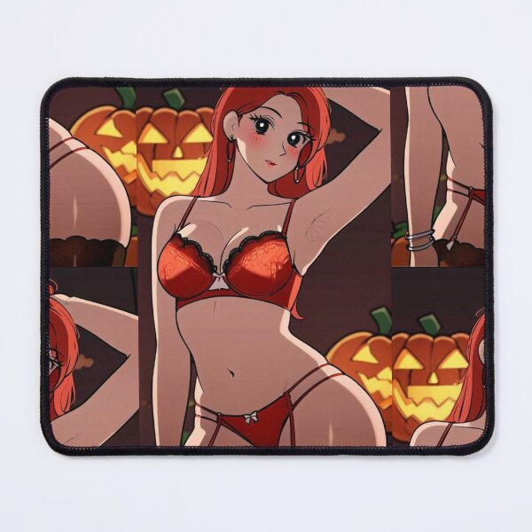 Item preview, Hippy Cute Redhead in Orange Lingerie designed and sold by KillerCrafts.