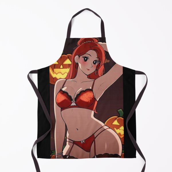 Item preview, Hippy Cute Redhead in Orange Lingerie designed and sold by KillerCrafts.