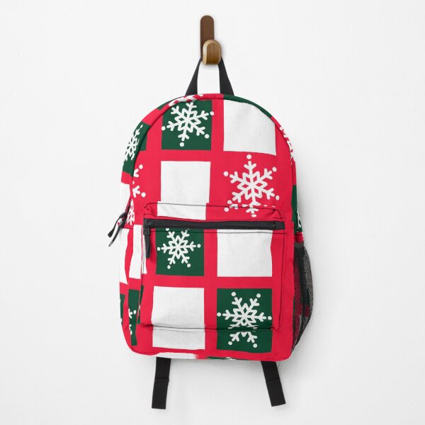Item preview, Red Green Christmas Plaid + Snowflakes designed and sold by Victoria Rose.