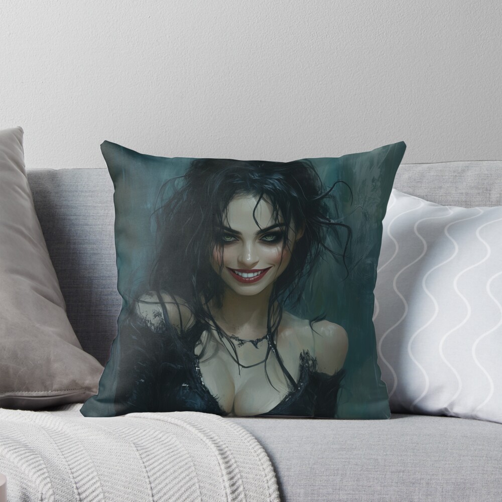 Item preview, Throw Pillow designed and sold by CursedbyLilith.