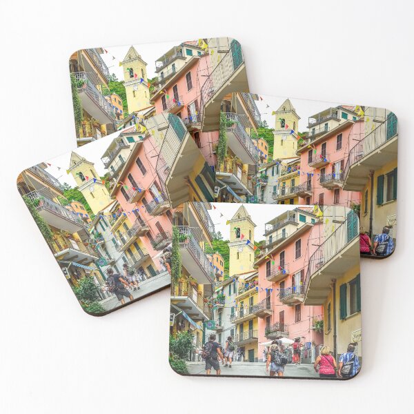 Item preview, Bell tower in one of the Cinque Terre villages designed and sold by marcthatspot.