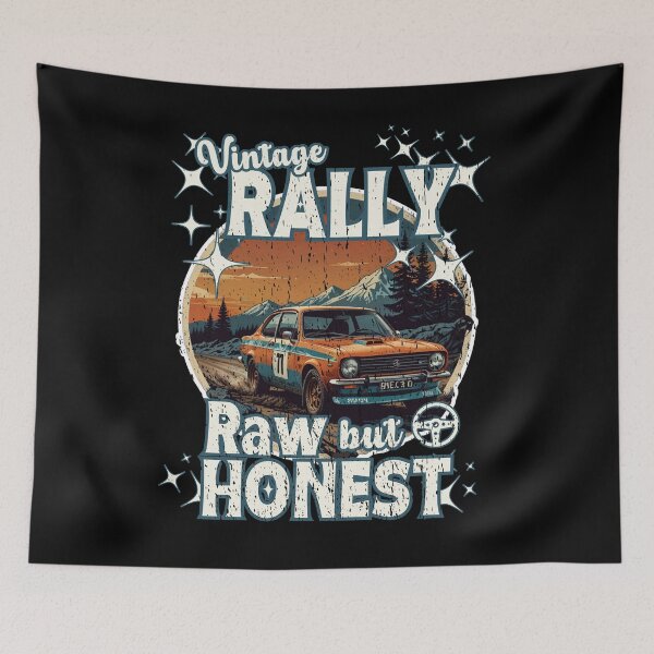 Item preview, VINTAGE RALLY RAW BUT HONEST historic rallying motor racing motorsports design designed and sold by Jt41.