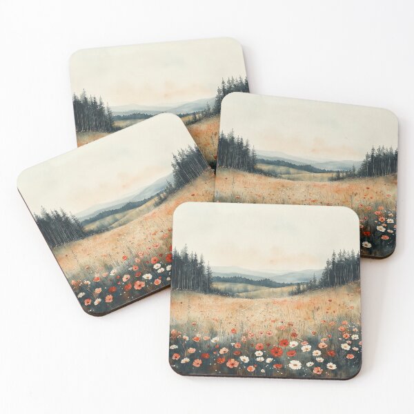 Item preview, Field of Wildflowers - Scenic Meadow Landscape designed and sold by solynneart.