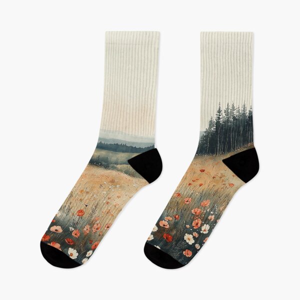 Item preview, Field of Wildflowers - Scenic Meadow Landscape designed and sold by solynneart.