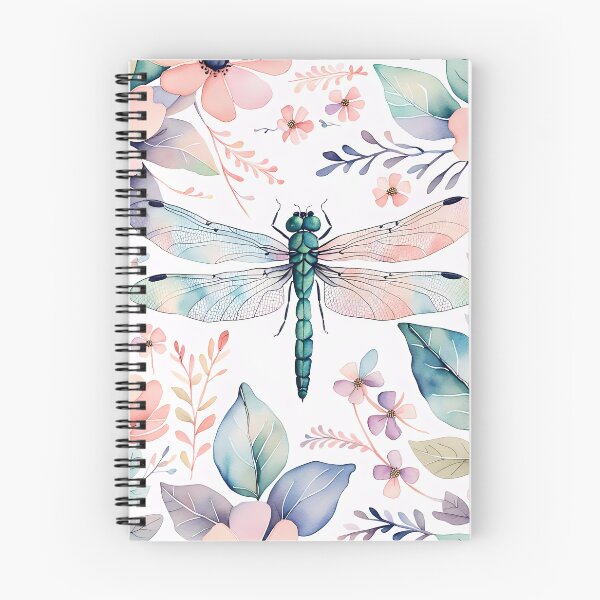 Item preview, Dragonfly flowers watercolour Painting designed and sold by druidwolfart.