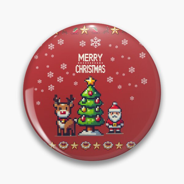 Artikelvorschau, Vintage 8bit Weihnachten Weihnachtsmann Baum Rentier Tasse entworfen und verkauft von The Art of Kkatarynka.