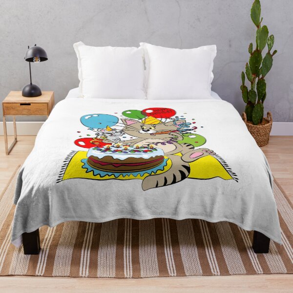 Item preview, Cat and mouse celebrate birthday designed and sold by Ekaterina Biserova.