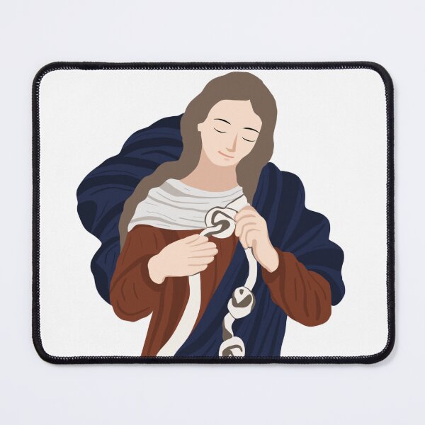 Item preview, Our Lady Undoer of Knots catholic illustration without background designed and sold by Dominika Farkašová.