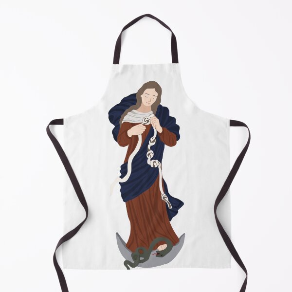 Item preview, Our Lady Undoer of Knots catholic illustration without background designed and sold by Dominika Farkašová.