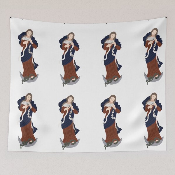 Item preview, Our Lady Undoer of Knots catholic illustration without background designed and sold by Dominika Farkašová.