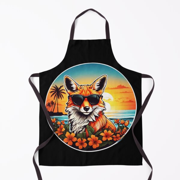 Item preview, Golden Hour Red Fox With Sunglasses at Sunset designed and sold by NautiChic.