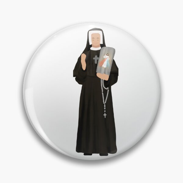 Item preview, Saint Faustina catholic illustration without background designed and sold by Dominika Farkašová.