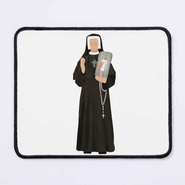 Item preview, Saint Faustina catholic illustration without background designed and sold by Dominika Farkašová.