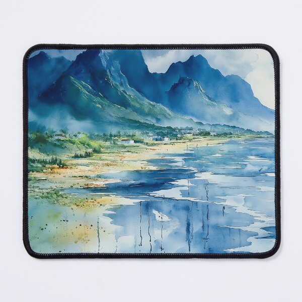 Item preview, Mountain Coastline - Dramatic Seaside Landscape designed and sold by solynneart.