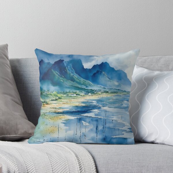 Item preview, Mountain Coastline - Dramatic Seaside Landscape designed and sold by solynneart.