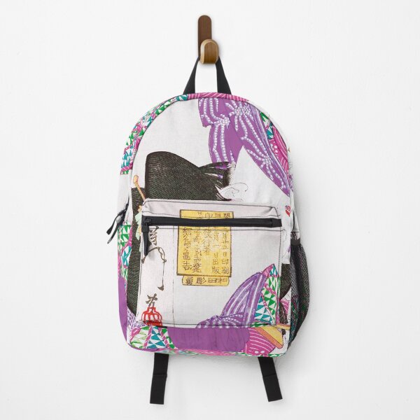 Item preview, Tsukioka Yoshitoshi | An Edo Beauty and Her Beloved Cat | Purple designed and sold by Maachiel.