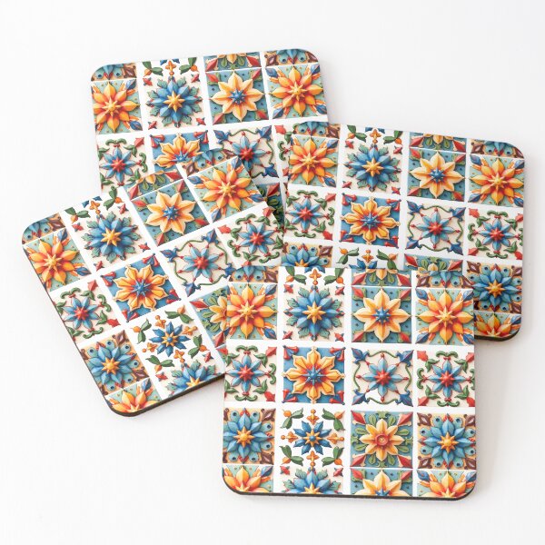Item preview, Mediterranean,colorful,vibrant,mosaic tiles art designed and sold by MariaMarinova.