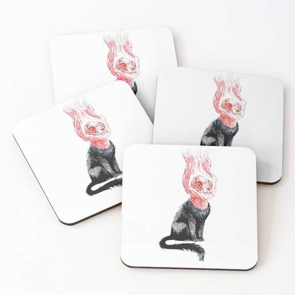 Artikelvorschau, Dämonenkatze - Rot entworfen und verkauft von BlackHoleShop.