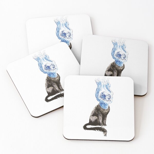 Artikelvorschau, Kopie von Daemon Cat - Blau entworfen und verkauft von BlackHoleShop.