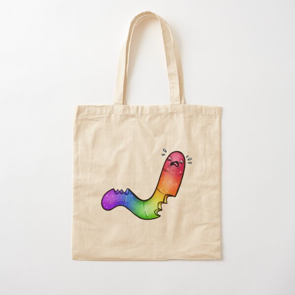Rainbow Gummy Worm Cotton Tote Bag