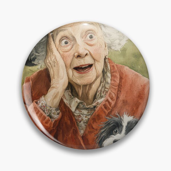 Item preview, Old English Lady with dog designed and sold by thewandswant.