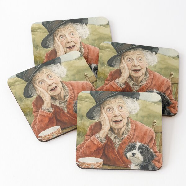 Item preview, Old English Lady with dog designed and sold by thewandswant.