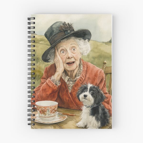Item preview, Old English Lady with dog designed and sold by thewandswant.