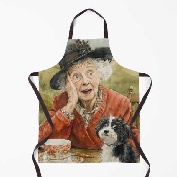 Item preview, Old English Lady with dog designed and sold by thewandswant.