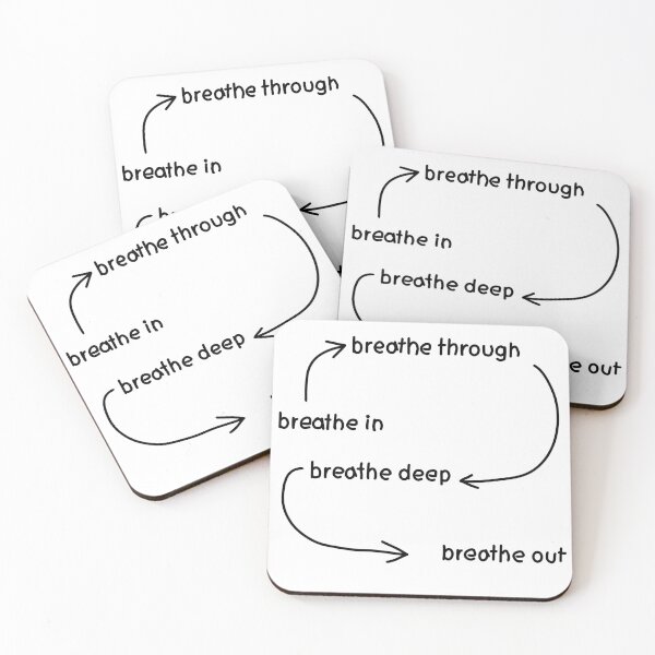 Item preview, Breathe in, breathe through, breathe deep, breathe out  designed and sold by honeyehshu.