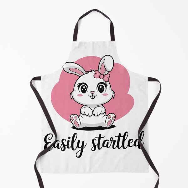 Item preview, Cute White Bunny Sticker with Pink Bow - Easily Startled Gift designed and sold by SlocifieShop.