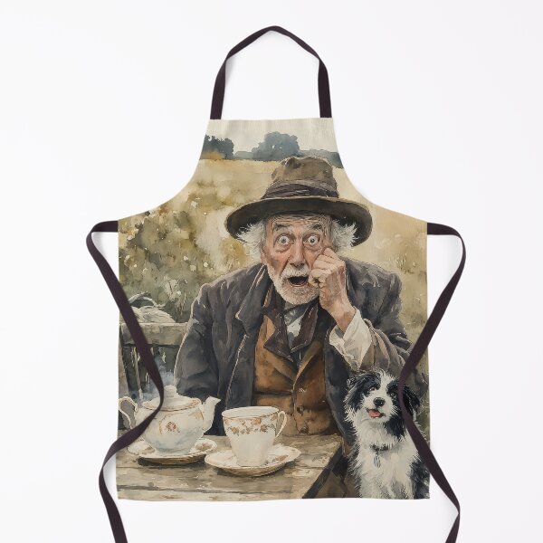 Item preview, Old English man with dog designed and sold by thewandswant.