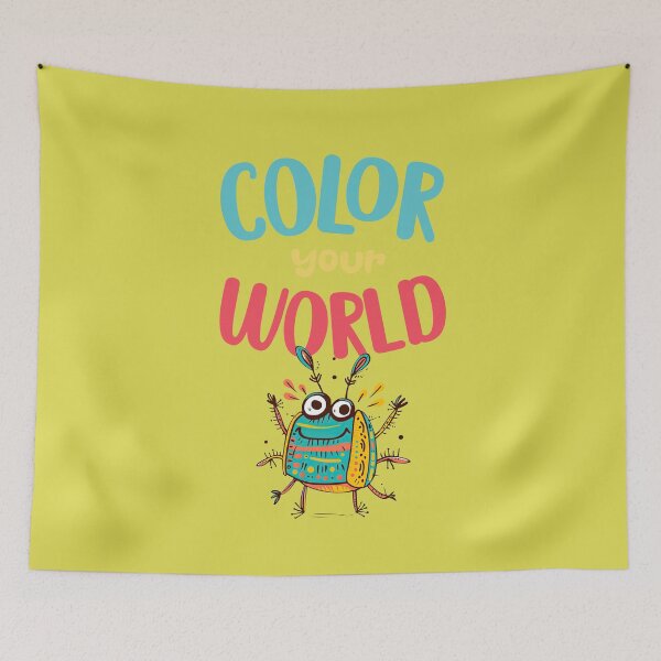 Item preview, Funny bug Children drawing Color Your World designed and sold by NymeriaH.