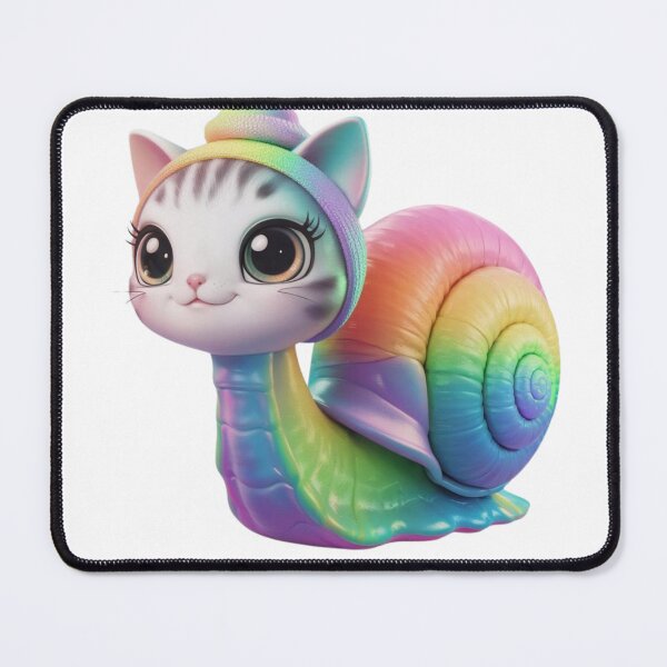 Item preview, cat snail designed and sold by Playful Strokes pom@pom.