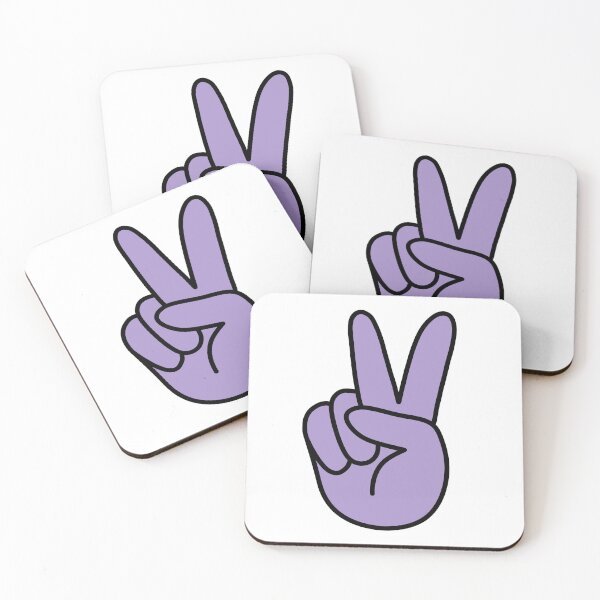Item preview, Retro Hand Showing Peace Sign Purple designed and sold by MrsCreative1.
