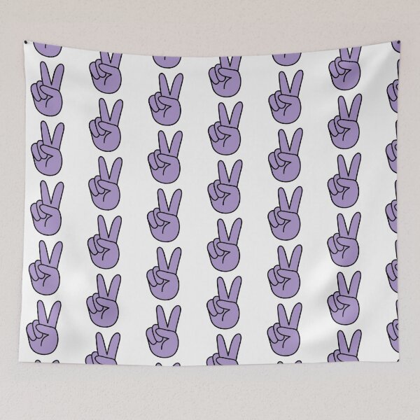 Item preview, Retro Hand Showing Peace Sign Purple designed and sold by MrsCreative1.