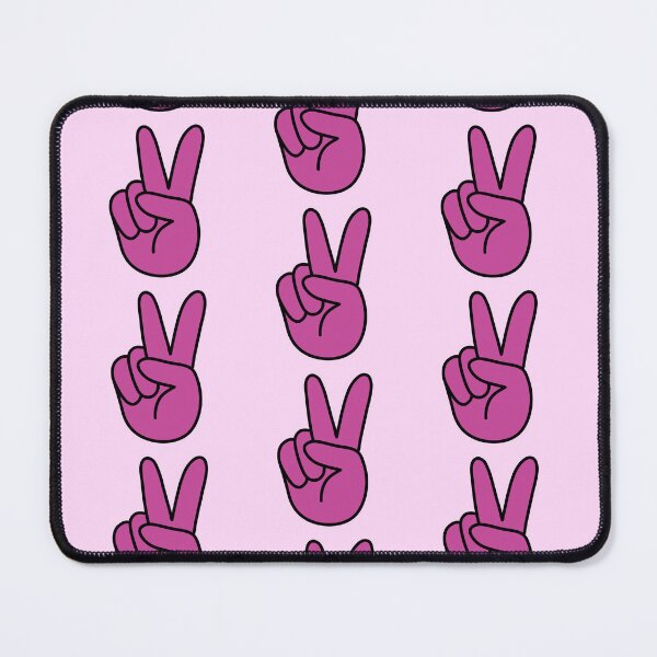 Item preview, Retro Hand Showing Peace Sign Pink designed and sold by MrsCreative1.